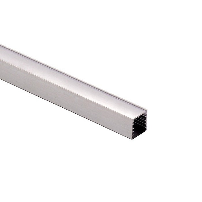 Profil din aluminiu anodizat pentru benzi LED, LMX-1414, LED Market, Culoare gri, Lungime 2m [1]
