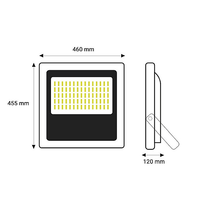 Proiector LED IP65, LED Market, Putere SMD 400W, Corp Negru, 50 000H [2]