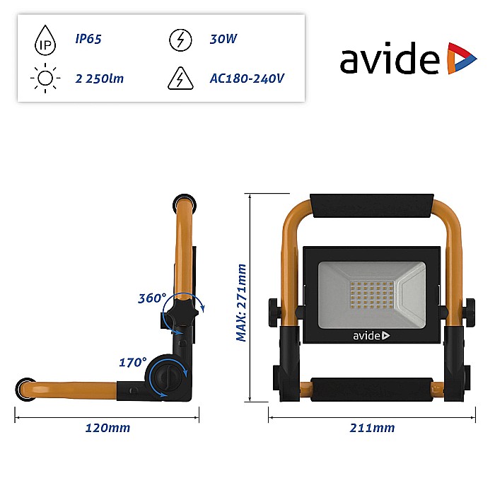 Proiector LED Slim SMD cu Suport [2]