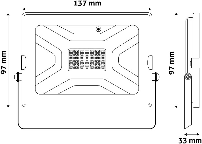 Proiector LED Slim SMD cu telecomanda IR [3]