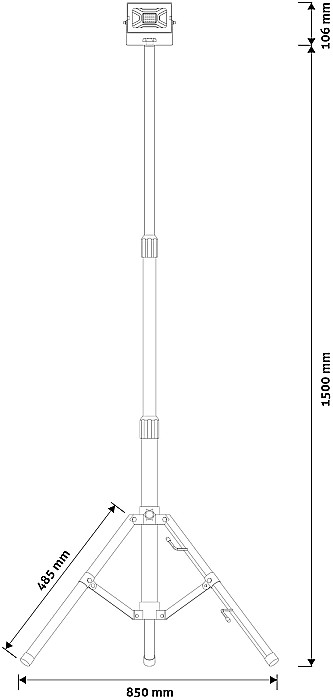 Proiector LED Slim SMD  cu Trepied [2]