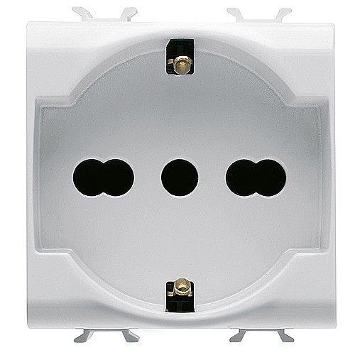 PRZ GW13204 Priza cu Protectie Copii IT/DE 250V 16A 2P+E bivalenta 2 module CH/Bej Satin [1]