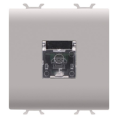 PRZ GW13409 Priza telefon RJ11 2 module CH/Bej Satin [1]