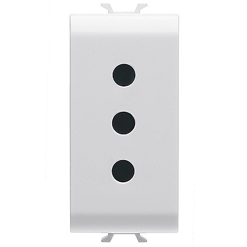 PRZ GW15201 Priza 2P+E 10A P11 1 modul CH/Alb Satin [1]