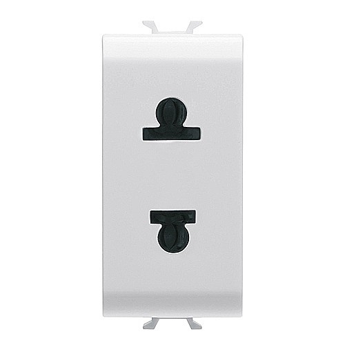 PRZ GW15287 Priza standard EU/USA 15A 2P 1 modul CH/Alb Satin [1]