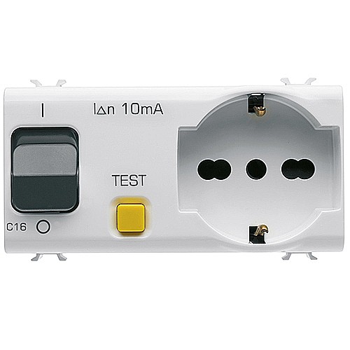 PRZ GW15322 Priza cu interblocare 1P+N 16A 4 module CH/Alb Satin [1]