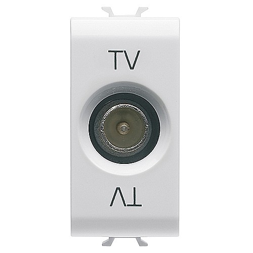 PRZ GW15362 Priza TV De trecere Tata 1 modul CH/Alb Satin [1]