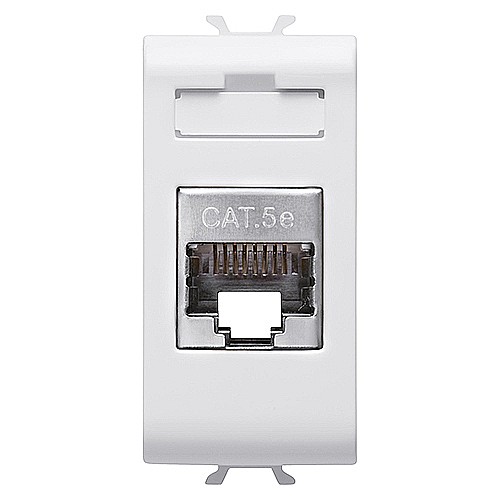 PRZ GW15422 Priza RJ45 FTP cat 5e 1 modul CH/Alb Satin [1]