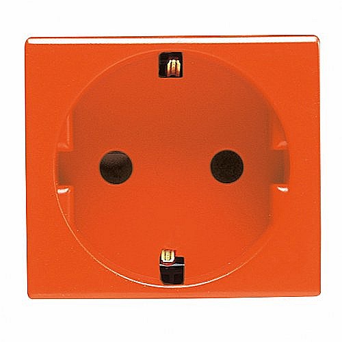 PRZ GW20288 Priza cu Protectie Copii 2P+E DE 250V 16A 2 module SY/ORANGE [1]