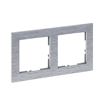 Rama 2 posturi, aluminiu periat Legrand New Suno [1]