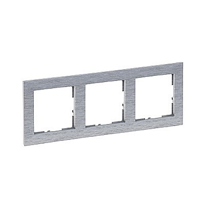 Rama 3 posturi, aluminiu periat Legrand New Suno [1]