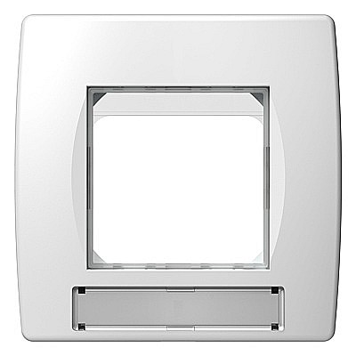 Rama decorativa Soft IP44 alb 2M (priza) [1]