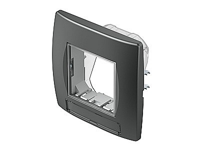 Rama decorativa Soft IP44 TEM antracit 2M (priza) [2]