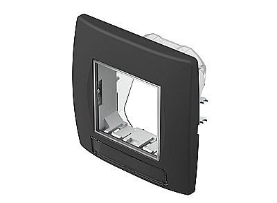 Rama decorativa Soft IP44 TEM negru 2M (priza) [2]