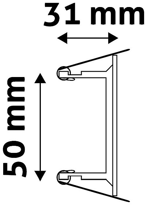 Rama GU10 Patrata Crom [3]