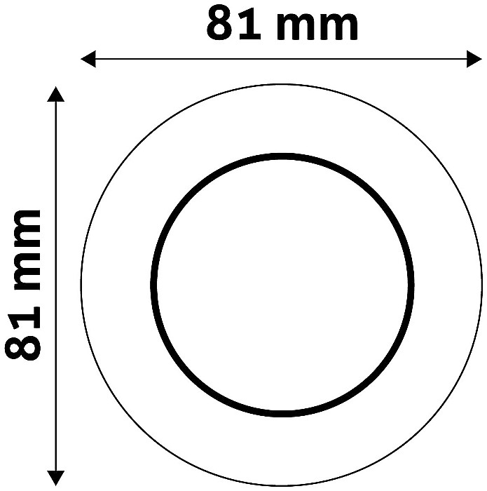 Rama GU10 Rotunda Alb [2]