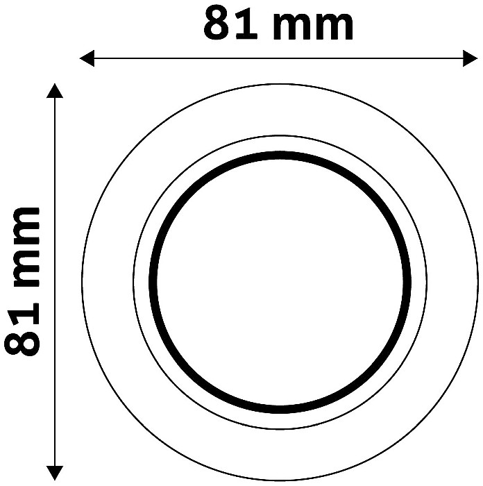 Rama GU10 Rotunda Alb [2]