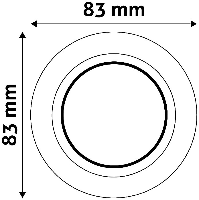 Rama GU10 Rotunda Swivel Alb [2]