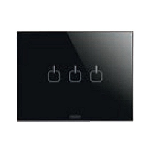 Rama Ice Touch 3 simboluri 3 module CH/Negru [1]
