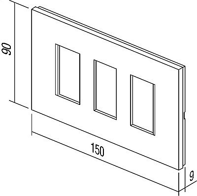 Rama Line 3/4M TEM IP20 Alb [3]