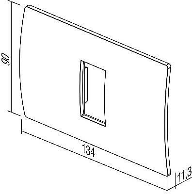 Rama Pure 1/3M TEM IP20 Albastru [3]