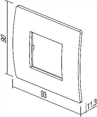 Rama Pure 2M TEM IP20 Albastru [2]