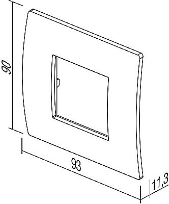 Rama Pure 2M TEM IP20 Albastru [3]