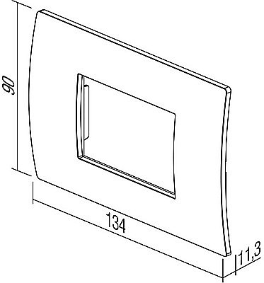 Rama Pure 3M TEM IP20 Albastru [3]