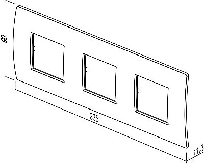 Rama Pure 3x2M TEM IP20 Argintiu [3]