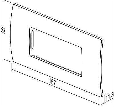 Rama Pure 4M TEM IP20 Albastru [2]
