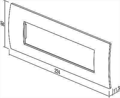 Rama Pure 7M TEM IP20 Albastru [2]