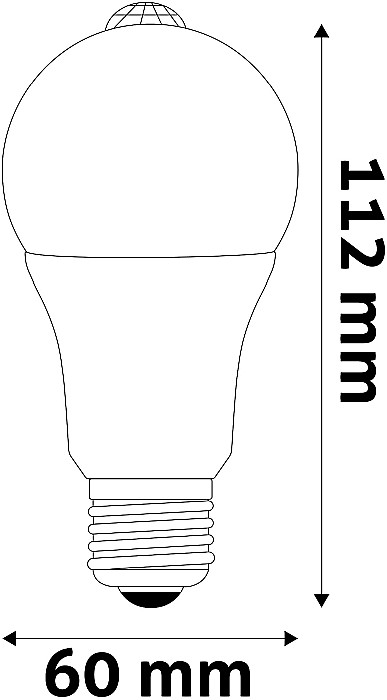 Smart LED Glob A60 cu PIR sensor [3]