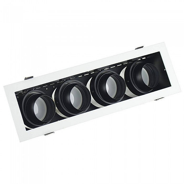Spot incastrat orientabil, LED Market, SD72x4 pentru 4 becuri GU10 HUE [1]