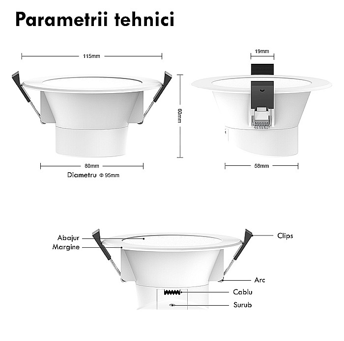 Spot inteligent RGB, WiFi [16]