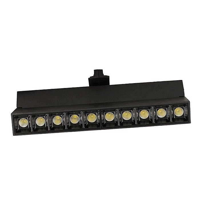 Spot LED 20W, 2280lm - 50 000 ore, directionabil pe sina monofazata, iluminare comerciala, LED Market, LM35-10BK, Corp negru [2]