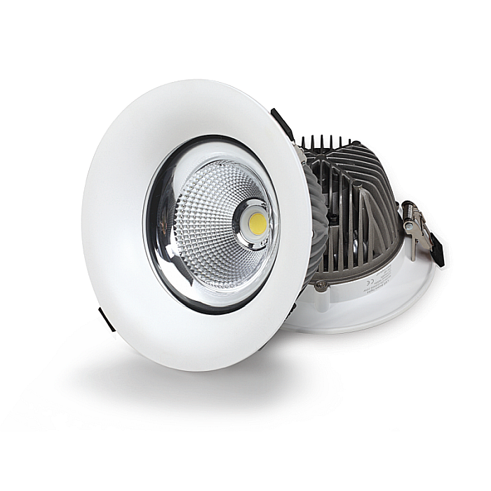 Spot LED 20W, 2280lm - 50 000 ore, incastrabil, LED Market, LM-D2008, Corp Alb [2]