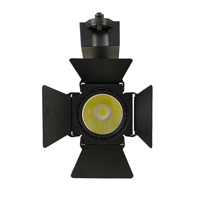 Spot LED 20W/ora, 2280lm - 50 000 ore, directionabil pe sina monofazata, LED Market, M32MBK Cinema, Corp negru [2]