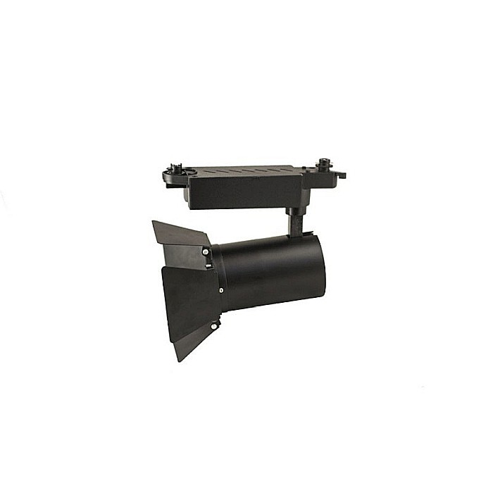 Spot LED 20W/ora, 2280lm - 50 000 ore, directionabil pe sina monofazata, LED Market, M32MBK Cinema, Corp negru [1]