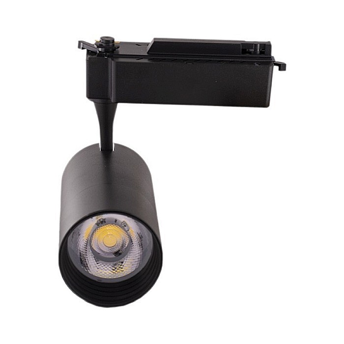 Spot LED 30W, 3420lm - 50 000 ore, directionabil pe sina monofazata, iluminat comercial, LED Market, HS-009-2WH, Corp negru [2]