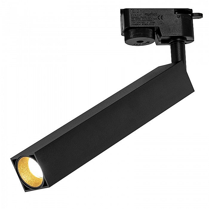Spot LED 9W, 1026lm - 50 000 ore, directionabil pe sina monofazata, LED Market, HQ-D403 slim, Corp negru [1]