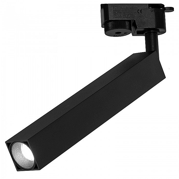 Spot LED 9W, 1026lm - 50 000 ore, directionabil pe sina monofazata, LED Market, HQ-D403 slim, Corp negru [2]