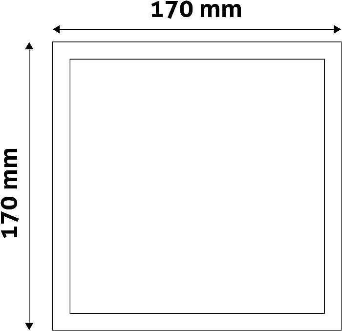 Spot LED Plastic 18W 170x170 6400K [2]