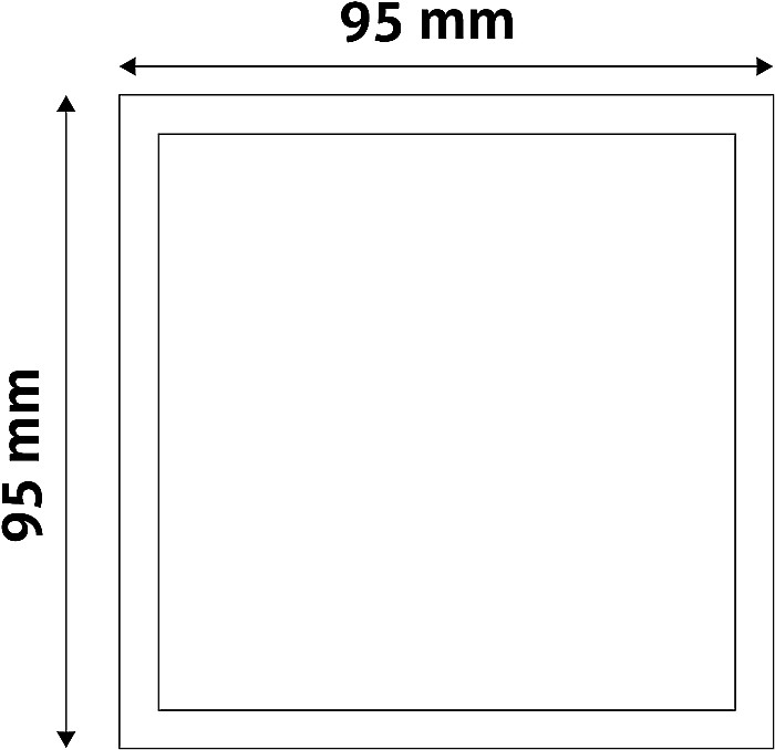 Spot LED plastic 95x95 5W 3000K [2]