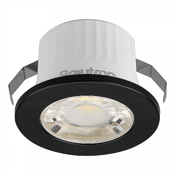 SPOT LED ROTUND MINICOB 3W 38G 6500K IP54 NEGRU BR [1]