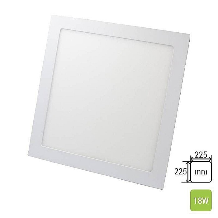 Spot ultraslim LED 18W, 1890lm - 50 000 ore, patrat, incastrabil, LED Market, LM-P0118-SR [1]