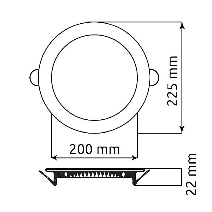 Spot ultraslim LED 18W, 1890lm - 50 000 ore, rotund, incastrabil, LED Market, LM-P0118-RR [2]