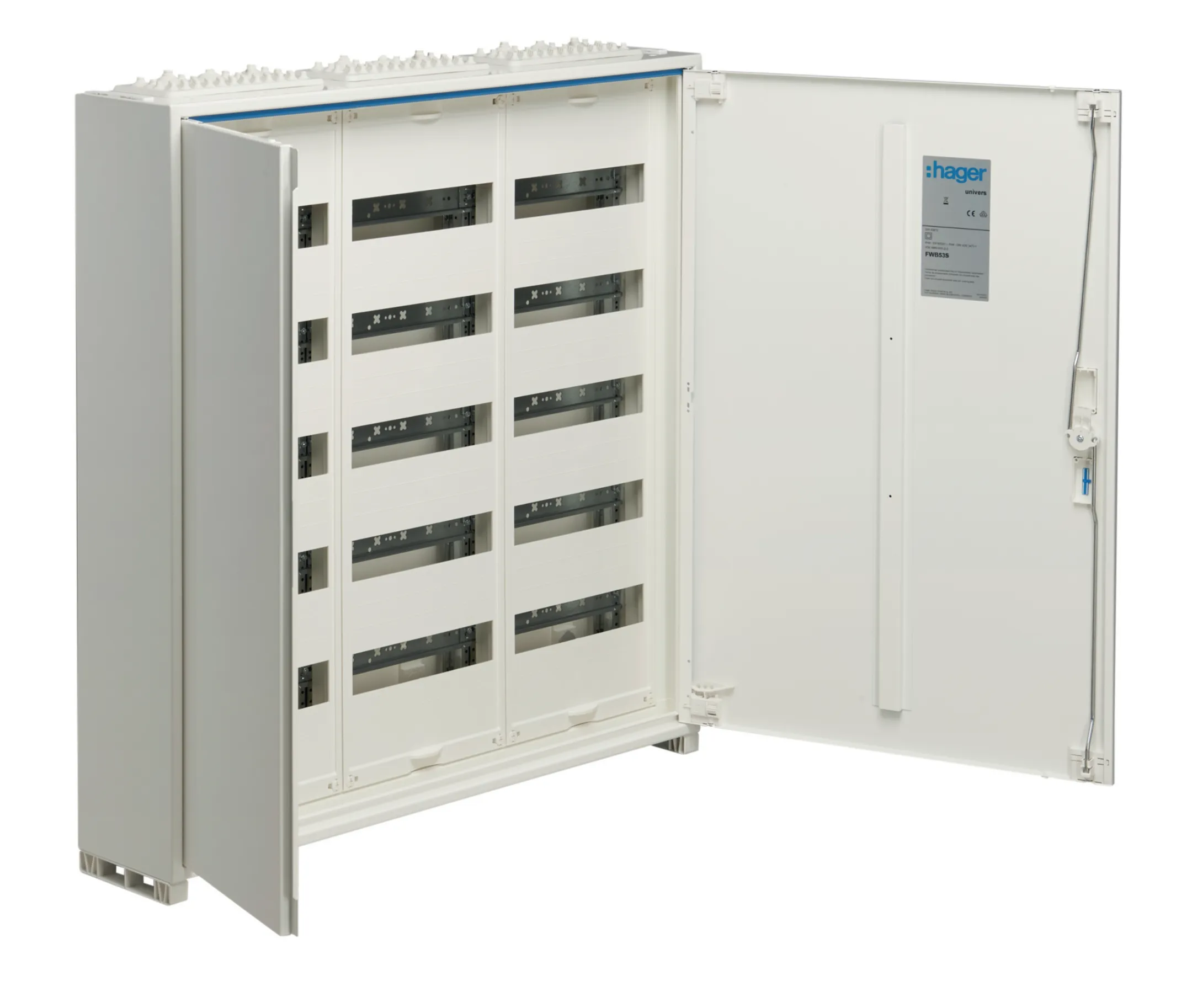 Tablou electric metalic, 180 module, 5X36, aplicat, Hager, Univers, IP44, FWB53S [1]