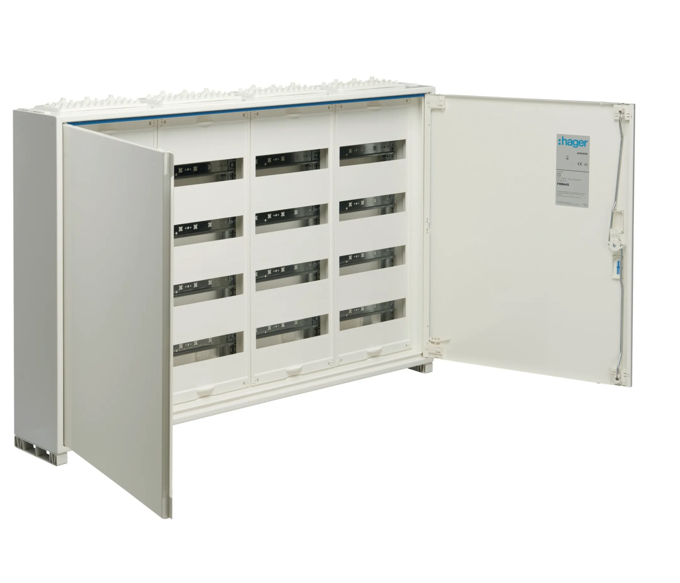 Tablou electric metalic, 192 module, 4X48, aplicat, Hager, Univers, IP44, FWB44S [1]