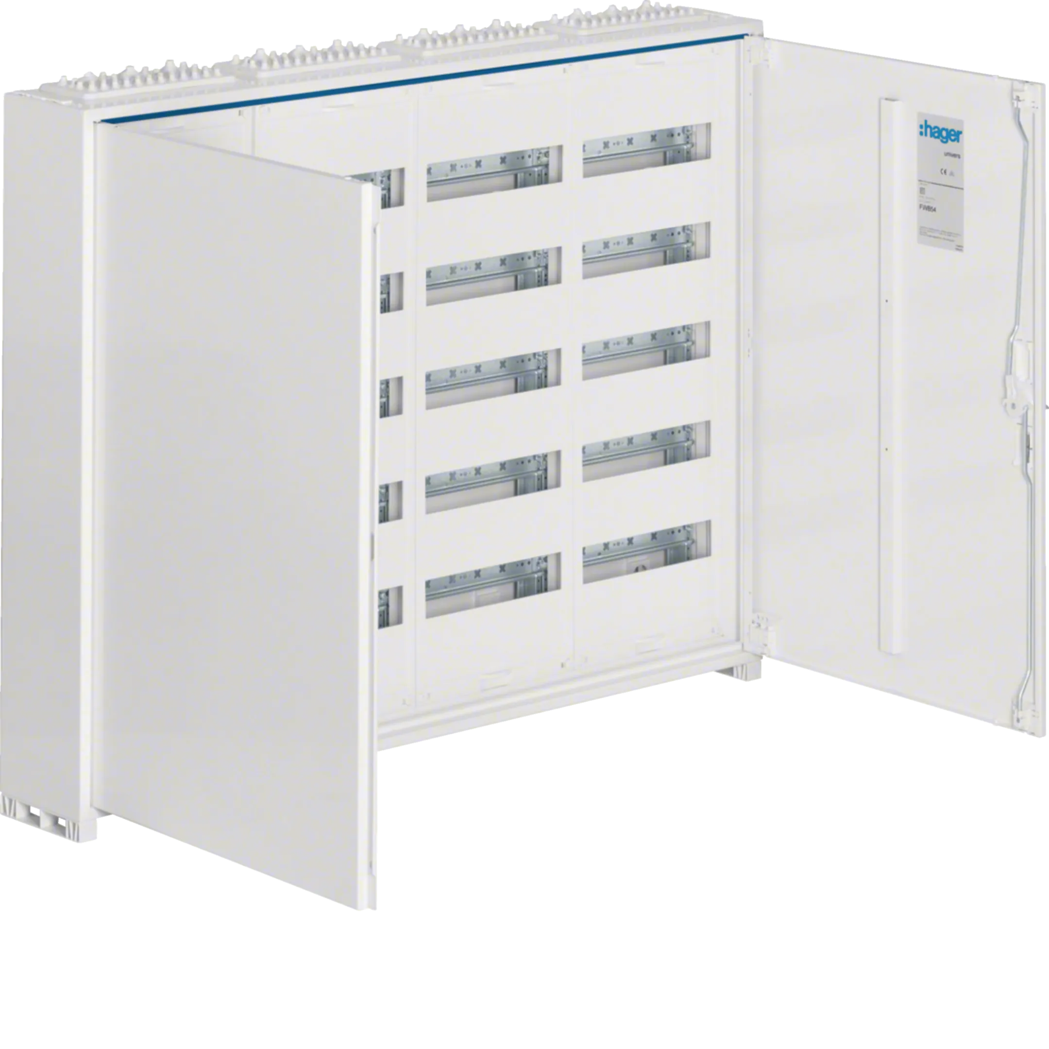 Tablou electric metalic, 240 module, 5X48, aplicat, Hager, Univers, IP44, FWB54S [1]
