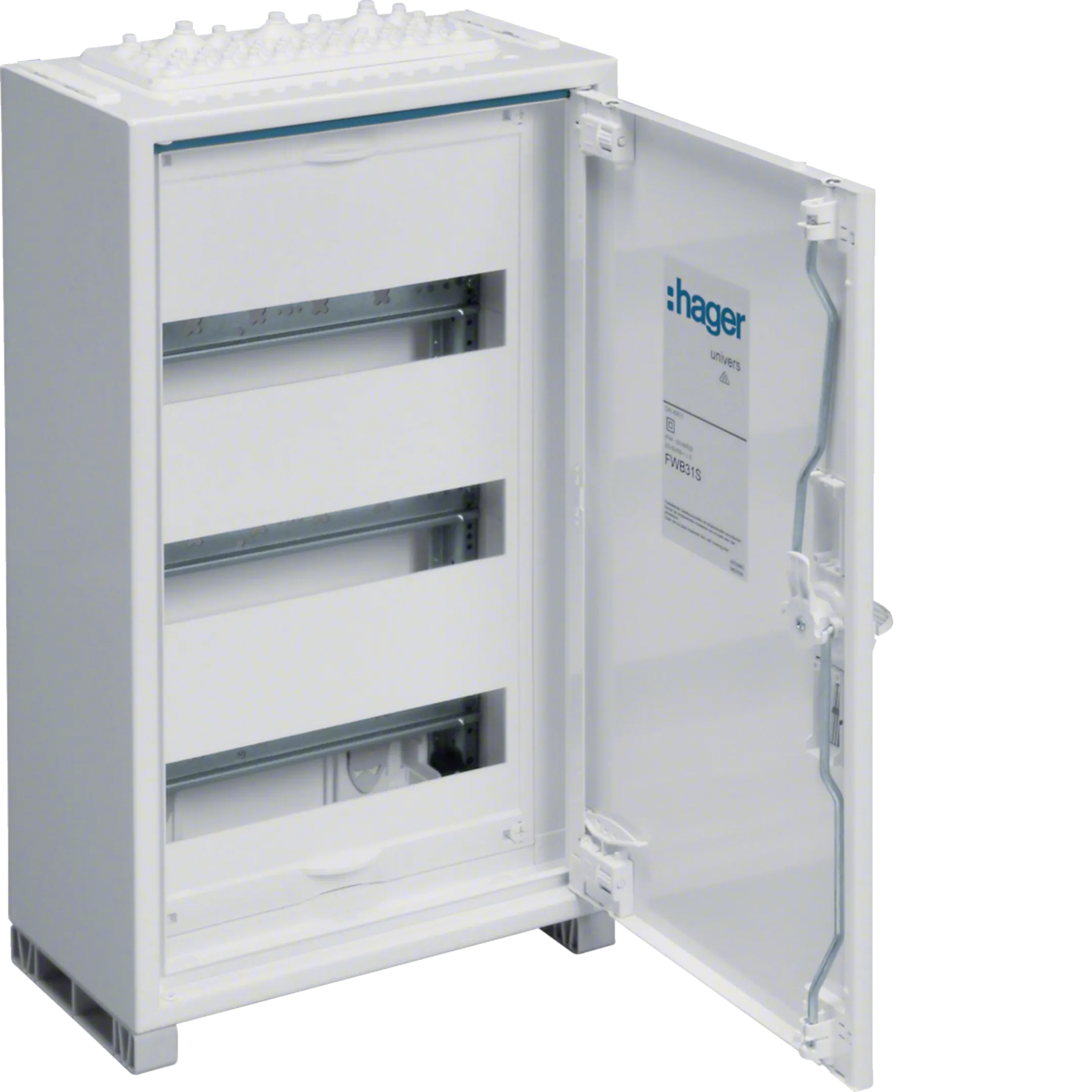Tablou electric metalic, 36 module, 3X12, aplicat, Hager, Univers, IP44, FWB31S [1]